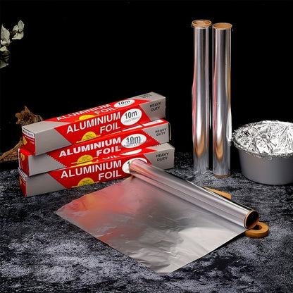Heavy-Duty Aluminum Foil Roll Set in Six or 12-Roll Options for Baking, Grilling and Food Wrapping