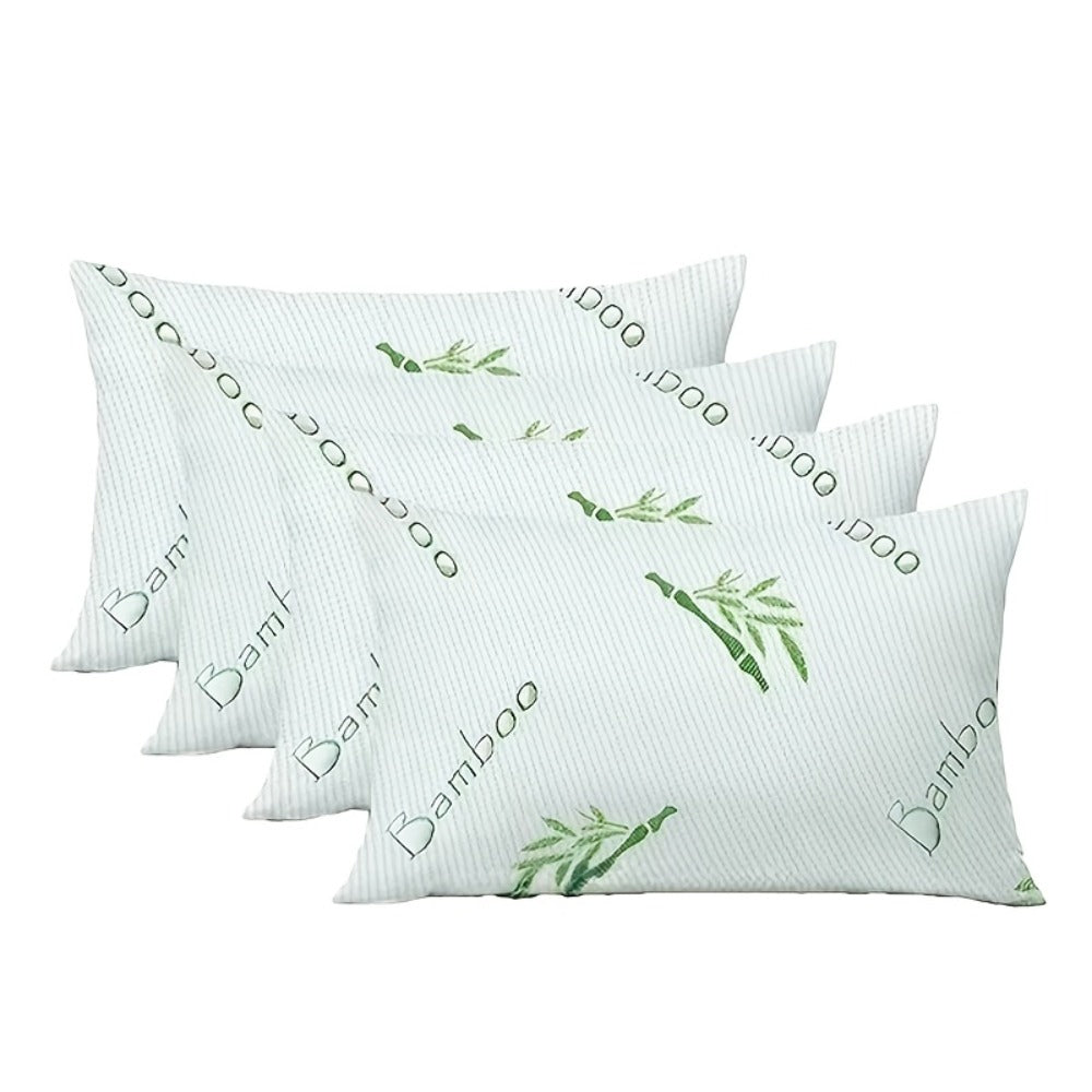 Pillow Set for Beds in Standard, Queen or King Size with Gusseted Edges and 2- or 4-Piece Options