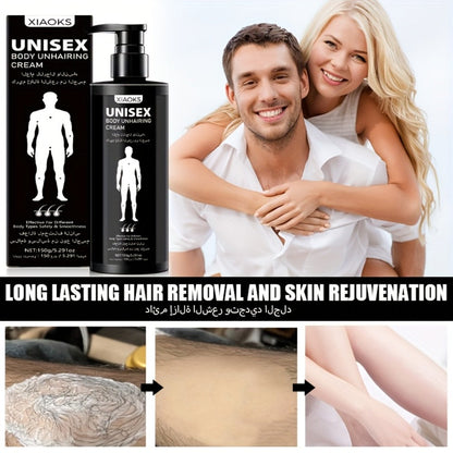 Hair Removal Cream XIAOKS 150g Black Pump Bottle with Carton for External Chest Back and Body Grooming