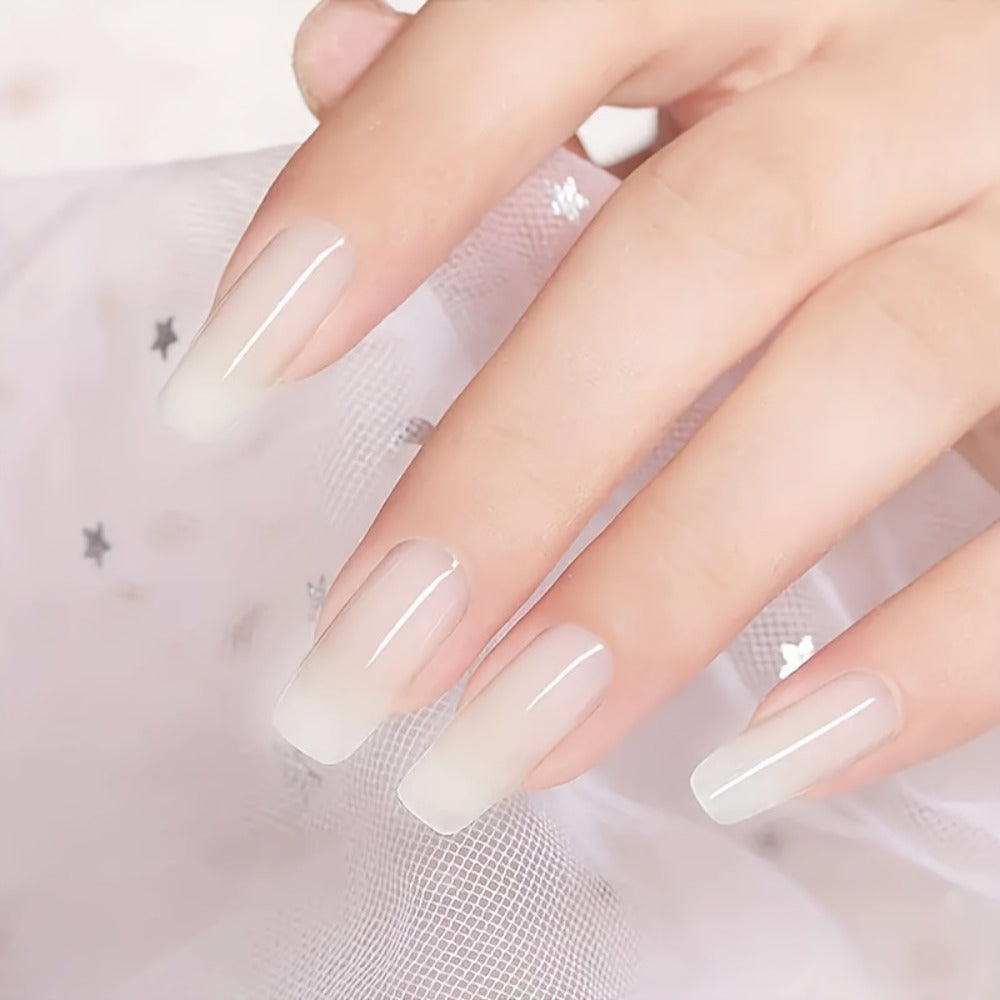 Six-Color Builder Gel Set, 15ml Each in Clear, White, Milky Jelly, Light Pink, Pink and Nude for Nail Extensions