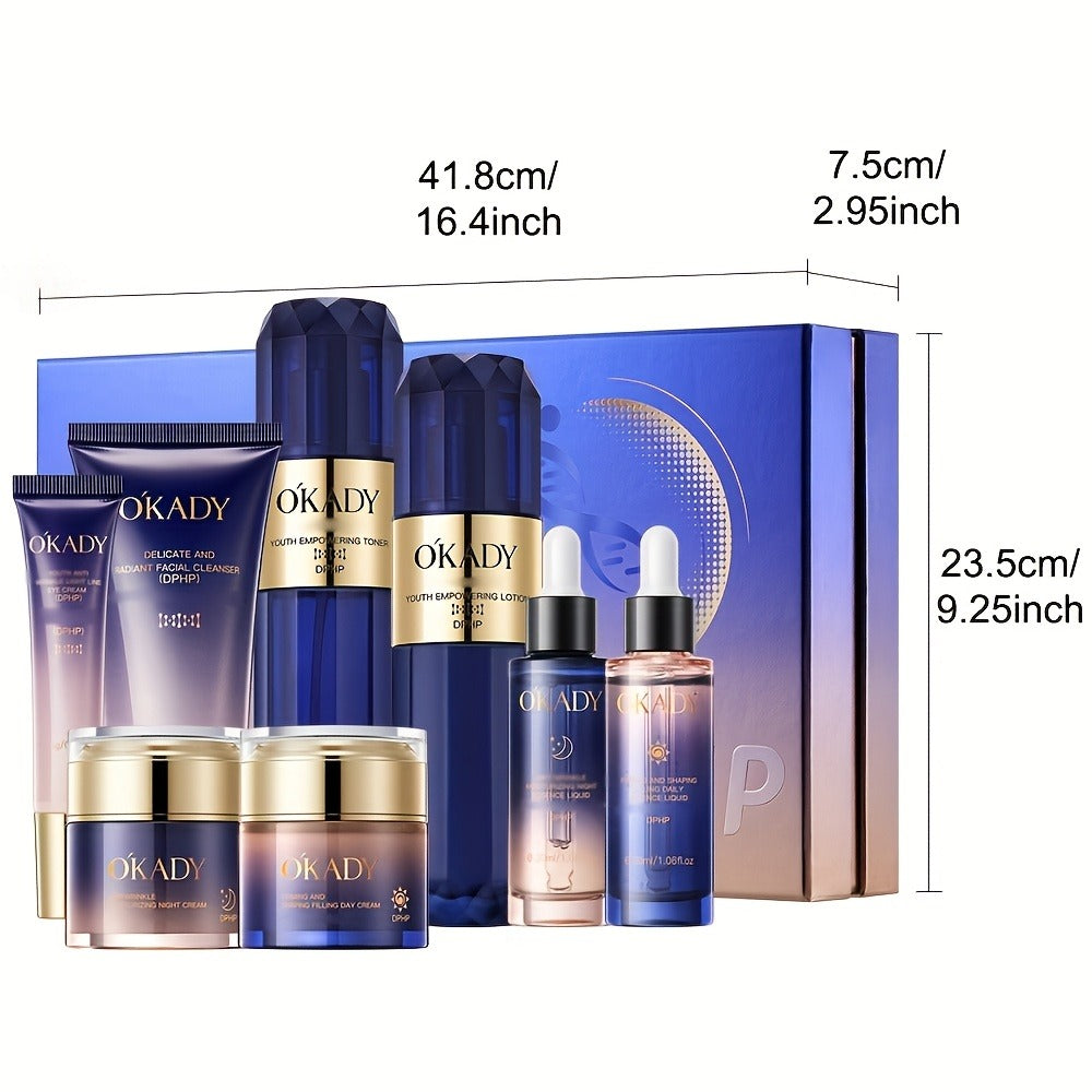 8-Piece Collagen & Hyaluronic Acid Skincare Set – Anti-Aging Kit for Firmer, Smoother & Younger-Looking Skin, Enhances Elasticity & Deep Hydration, Premium Gift for Women