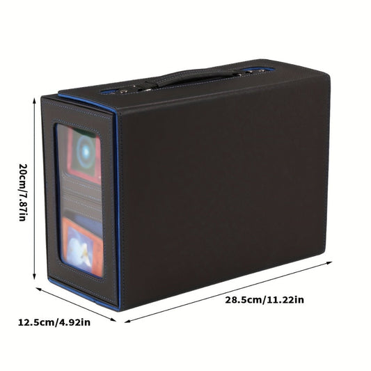5-in-1 Card Storage Box 400+ Cards – Detachable Sports Card Organizer Display Case for Pokemon MTG Baseball Football TCG Trading Cards, Collector Gift, 4 Colors