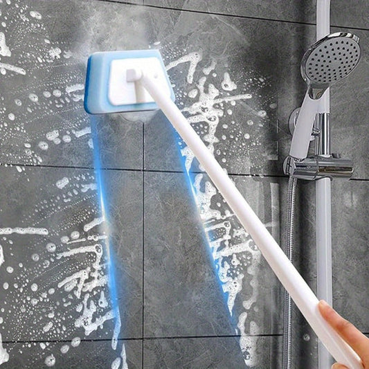 Shower Cleaning Brush Set Replaceable Heads – Bathtub Scrubber, Wall Tile Brush, Window Glass Cleaner & Floor Brush, Detachable Extendable Handle Bathroom Deep Cleaning Kit (7/11/16 PCS)