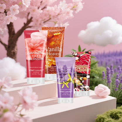 Two-Piece Body Wash and Hand Cream Gift Set with 88 ml Bottle, 70 g Tube and Five Scent Options