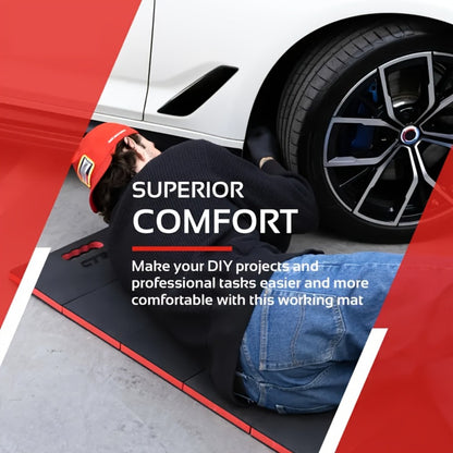 EVA Kneeling Pad Car Repair Work Mat – Foldable Waterproof Thermal Insulation Pad for Mechanic, Camping & Hiking, Lightweight Ergonomic Design, Single or 2-Pack