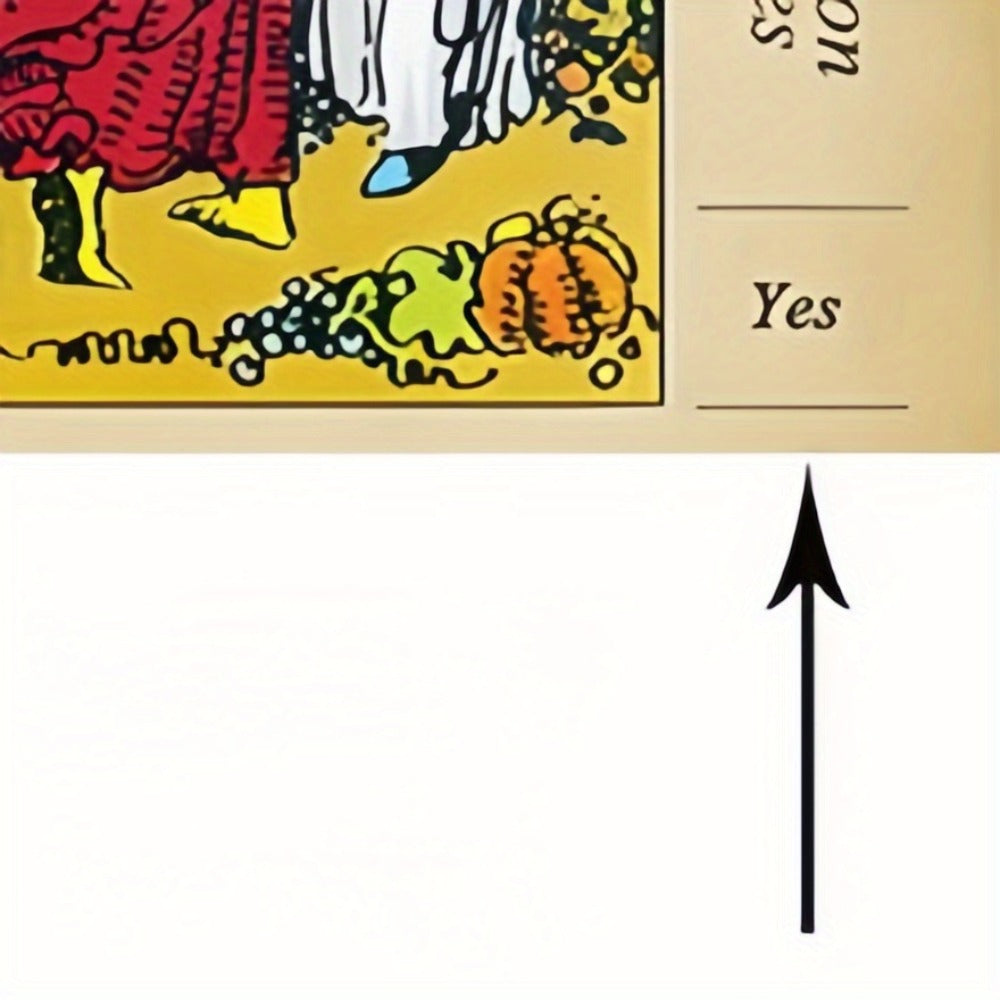 Vintage 78-Card Tarot Learning Deck with Upright and Reversed Keywords Printed on Every Card