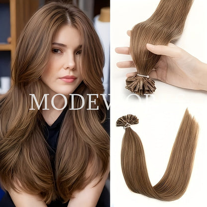 U-Tip Wavy Hair Extensions in 12, 14, 16, 18 or 20 Inch Lengths and 11 Protected Color Labels