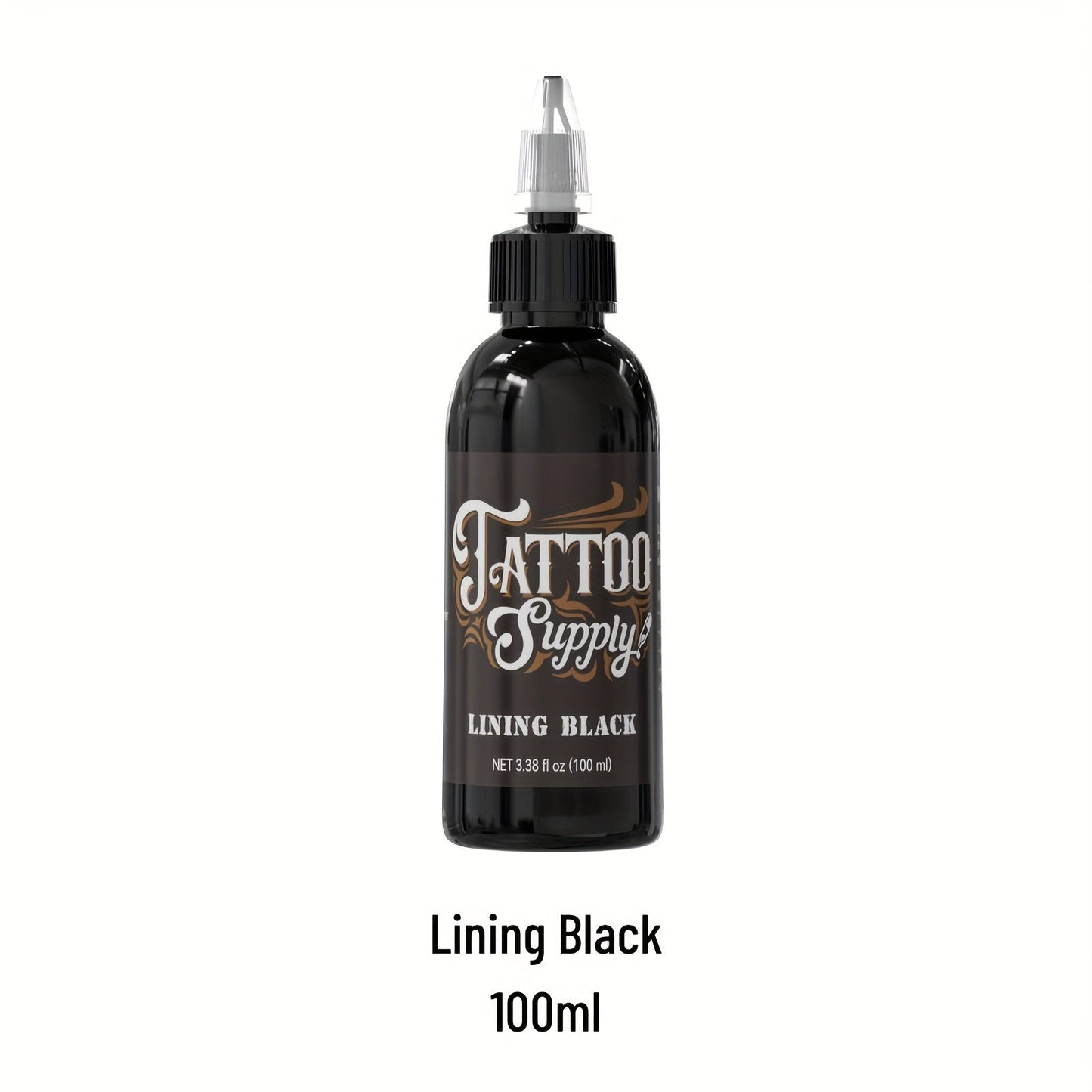 Neebol Super Black Tattoo Ink Darkest Outlining Shading Blending Fade-Resistant Professional Body Art Pigment for Artists & Beginners 100ml 250ml