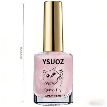 Nail Strengthening Oil with Pearl Effect Quick Dry No UV Lamp Needed - Mother of Pearl Nail Hardener Brightens Weak Soft Brittle Nails, Air Dry Formula for Women Home & Travel Use