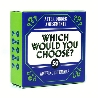 After Dinner Amusements Card Game Set with Four Mini Boxes and 200 Total Prompts Across Four Themes