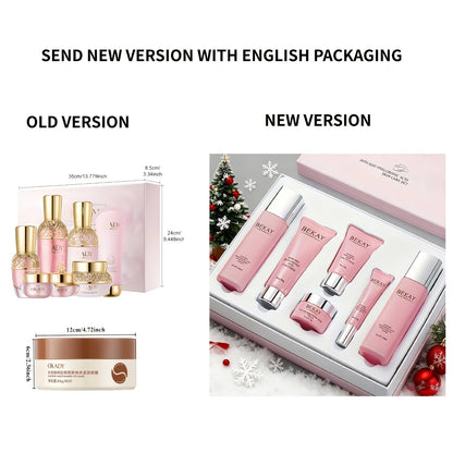 Astragalus Skincare Set 10pcs Anti Wrinkle Moisturizing Firming Facial Mask Day Night Care Hypoallergenic Gift Set for Women All Skin Types