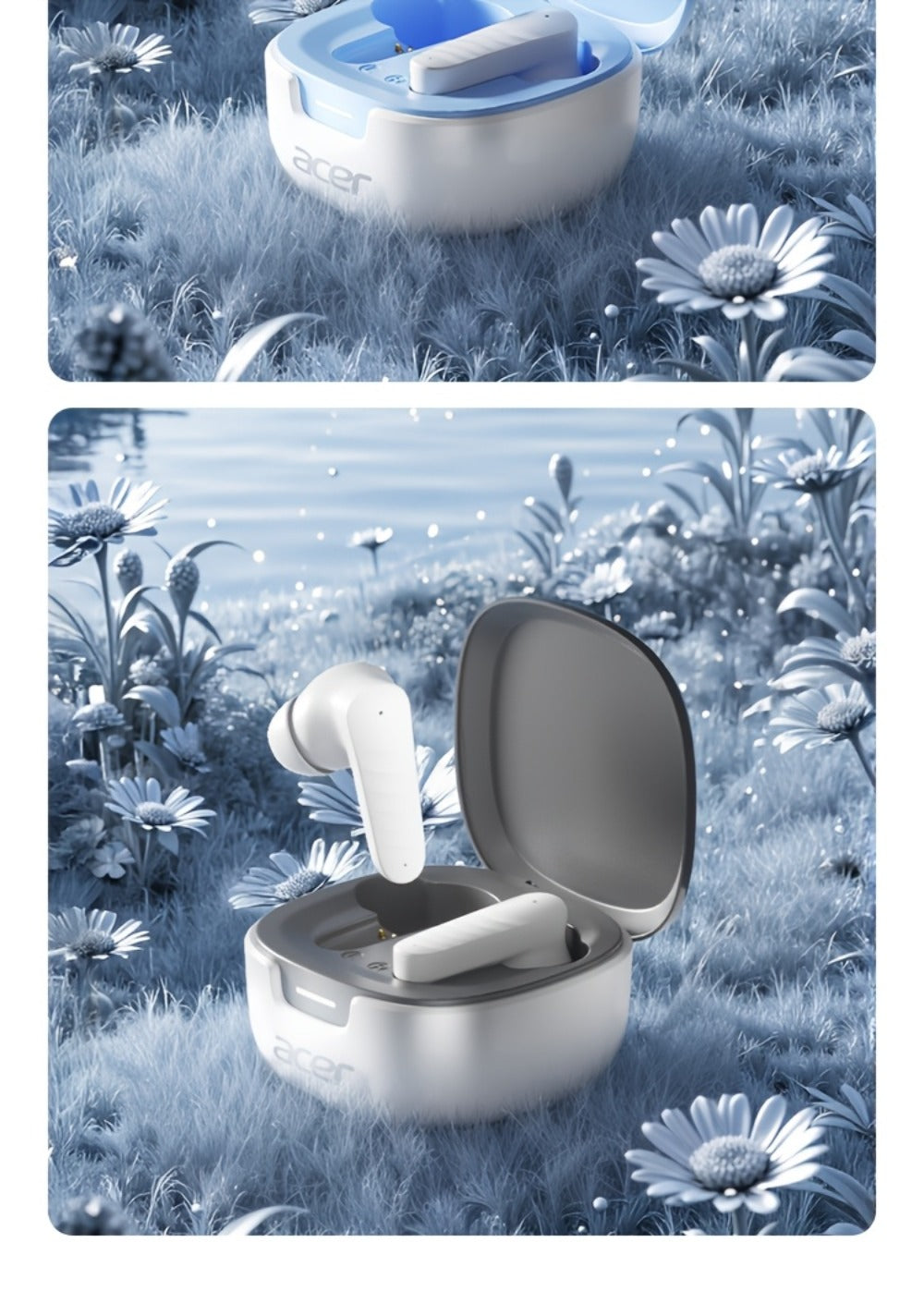 Wireless Earbuds Mini Lightweight In-Ear with ENC Calls, Touch Control and Long Battery in Three Colors