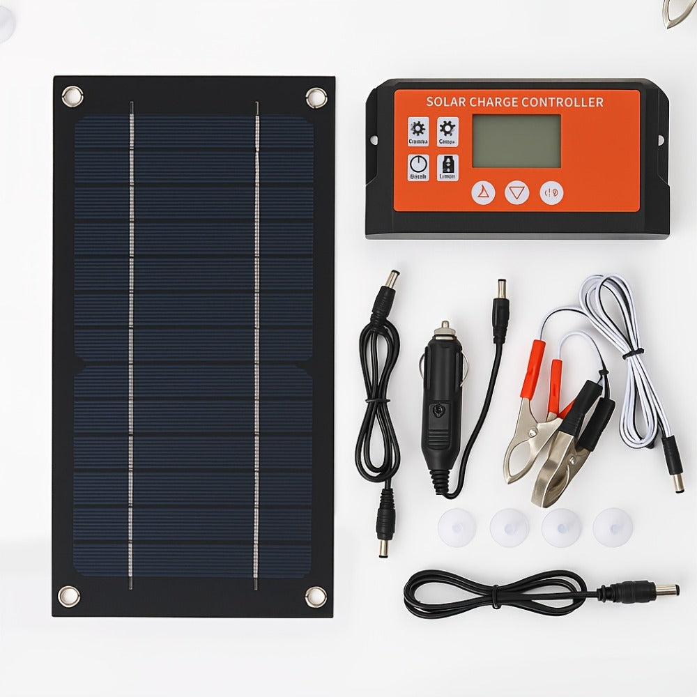 600W Solar Panel Kit with Battery Charge Controller - 36V Off-Grid Power for Car, Caravan, RV & Outdoor Use