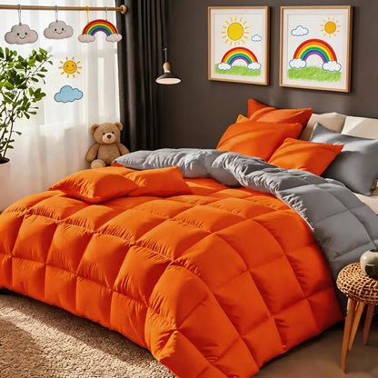 Seven-Piece Comforter Bed-in-a-Bag Set with Short-Plush Fabric, 12 Colors and Full, Queen or King Sizes
