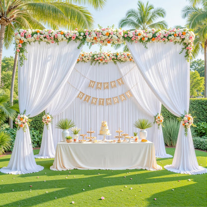 Two-Piece Photography Backdrop Curtain Set with 150 cm Width and 215 cm or 300 cm Height Options
