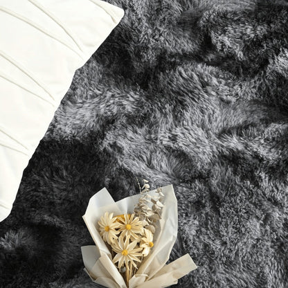 Area Rug Tie-Dye Knotted Fluffy 40x120cm Indoor Runner in Five Colors for Bedroom or Office