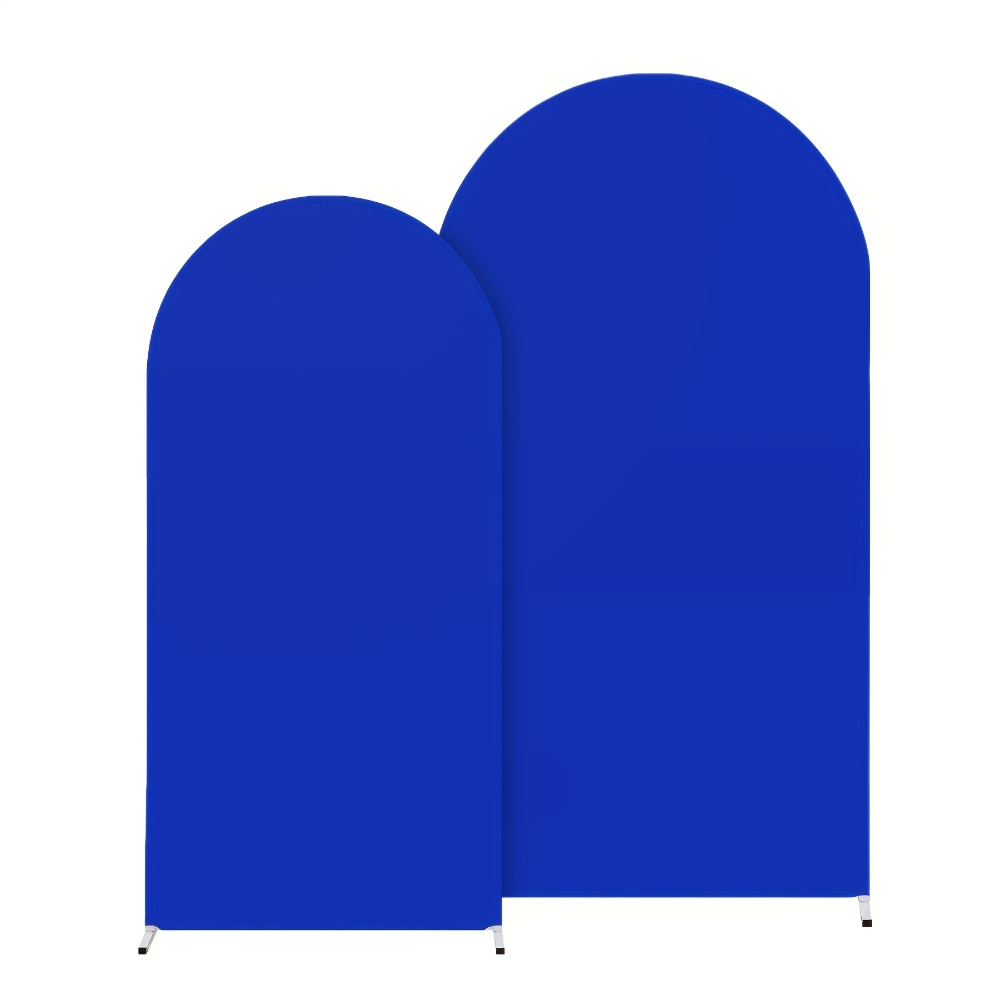 Two-Piece Fitted Arch Photography Backdrop Cover Set for 6-Foot and 6.6-Foot Compatible Frames