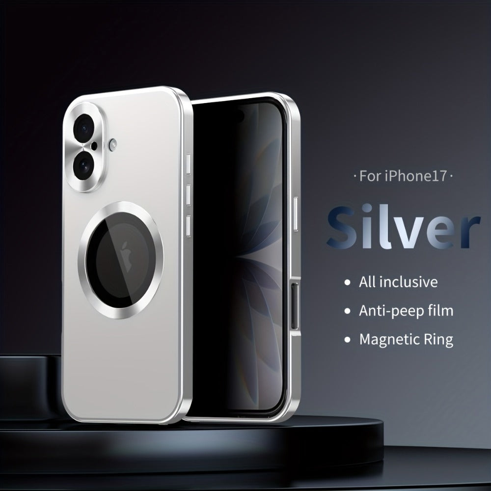 Two-Piece Privacy-Panel Magnetic iPhone Case with Camera Protection in 24 Model and Color Options