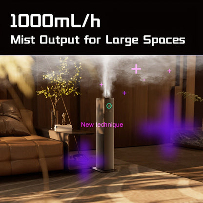 Humidifier 13L Top-Fill Cool Mist Tower with Smart Humidity Control, Sleep Mode and 30dB Listed Noise