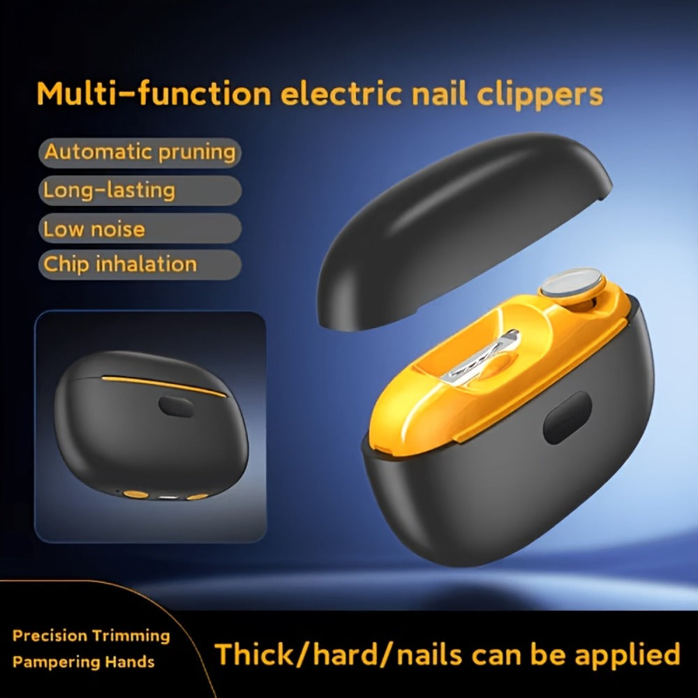 Electric Nail Clipper for Seniors Adults Kids - 4-in-1 Rechargeable Toenail Trimmer with 3 Speeds