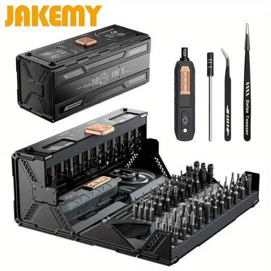 180-in-1 Precision Screwdriver Set – Magnetic Professional Repair Kit for Laptop, Phone, Camera, Tablet, Game Console & Glasses, Angular Container Case Design
