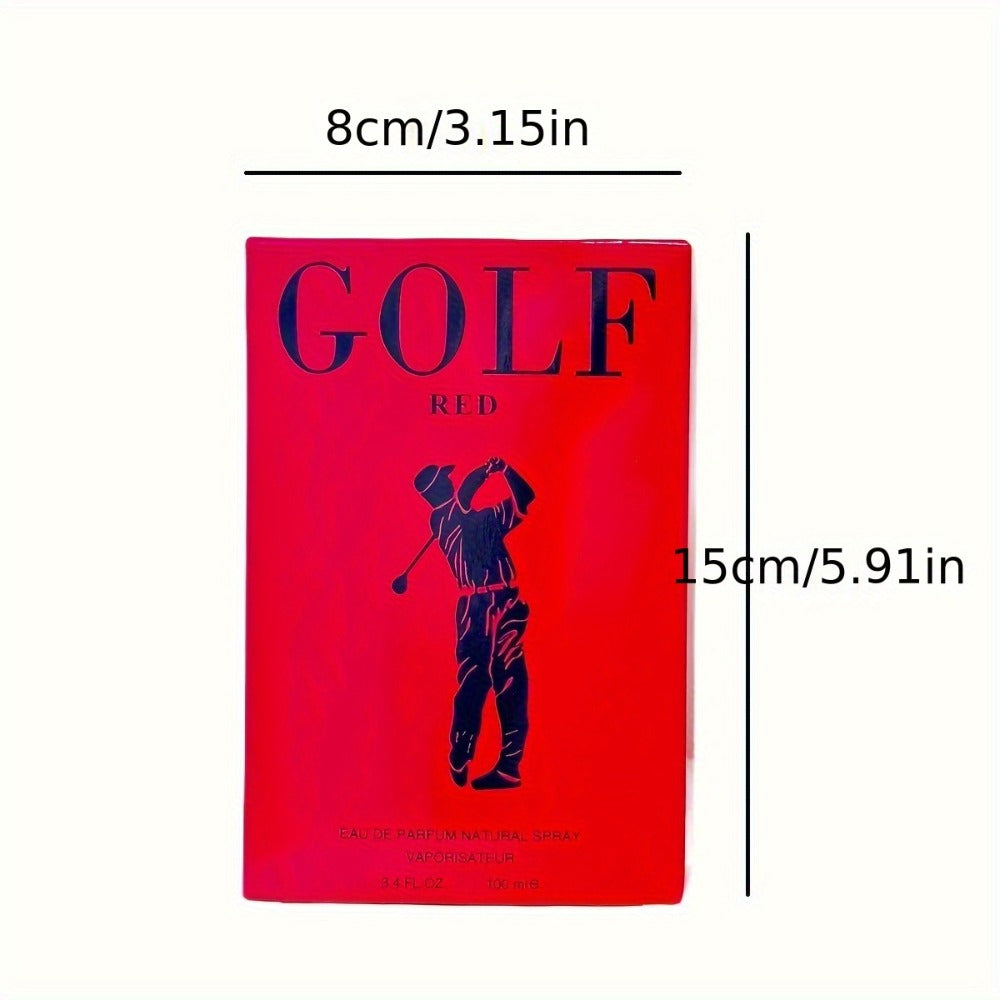 Men's Eau de Parfum Full Size - Red Intense EDP 3.4 fl oz | Bold Fruity Aromatic Cologne Cranberry Grapefruit Lemon Scent for Men