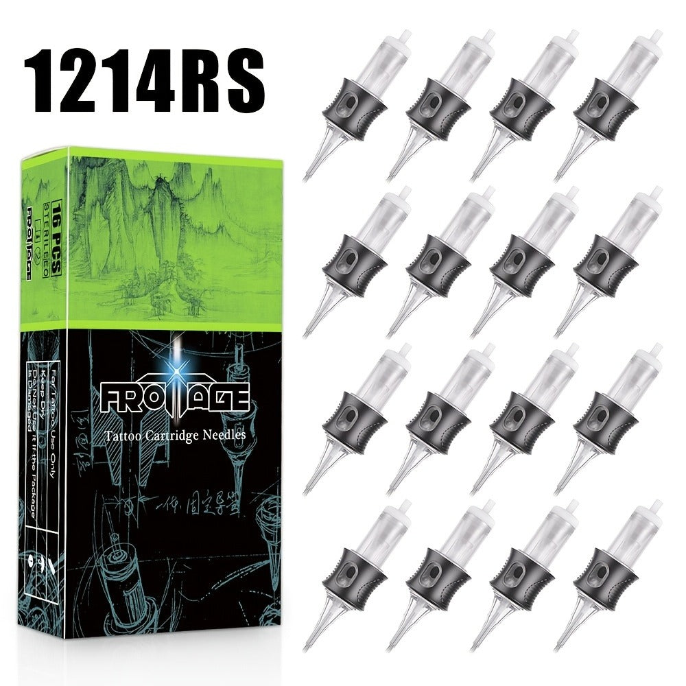 Tattoo Needle Cartridge Set 26 Sizes Integrated High Transparency Tips Round Liner Shader Curved Magnum M1 RL RS CM Disposable for Professional Artists & Beginners