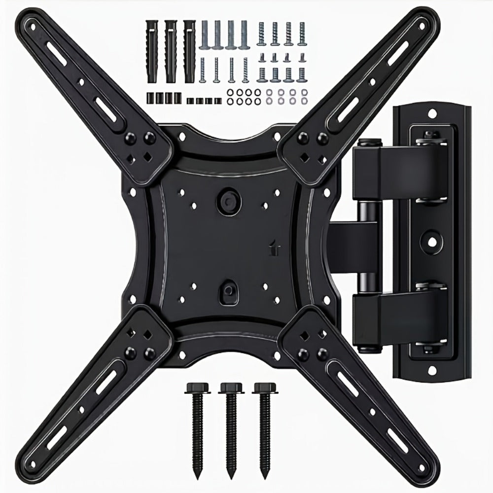 360° Full Rotation TV Wall Mount – Swivel Bracket for Flat Panel TVs, Space-Saving Wall-Mounted Installation, Home Theater & Modern Decor Compatible