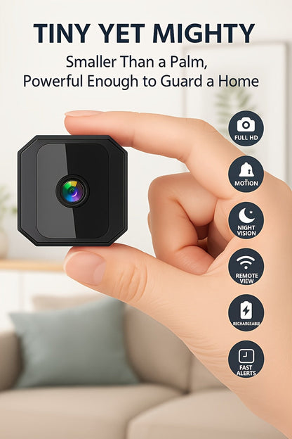 Indoor Security Camera with Built-In AP Hotspot, Color Night Vision, Two-Way Audio and Four Model Options