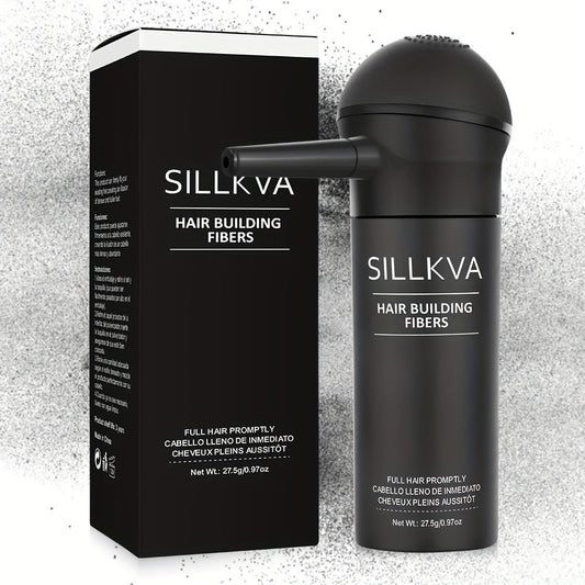 Hair Fibers Spray Applicator Kit Instant Thickness for Thinning Hair & Bald Spots SILLKVA 7 Shades Precision Spray Natural Coverage Hair Loss Concealer Men & Women 0.97oz