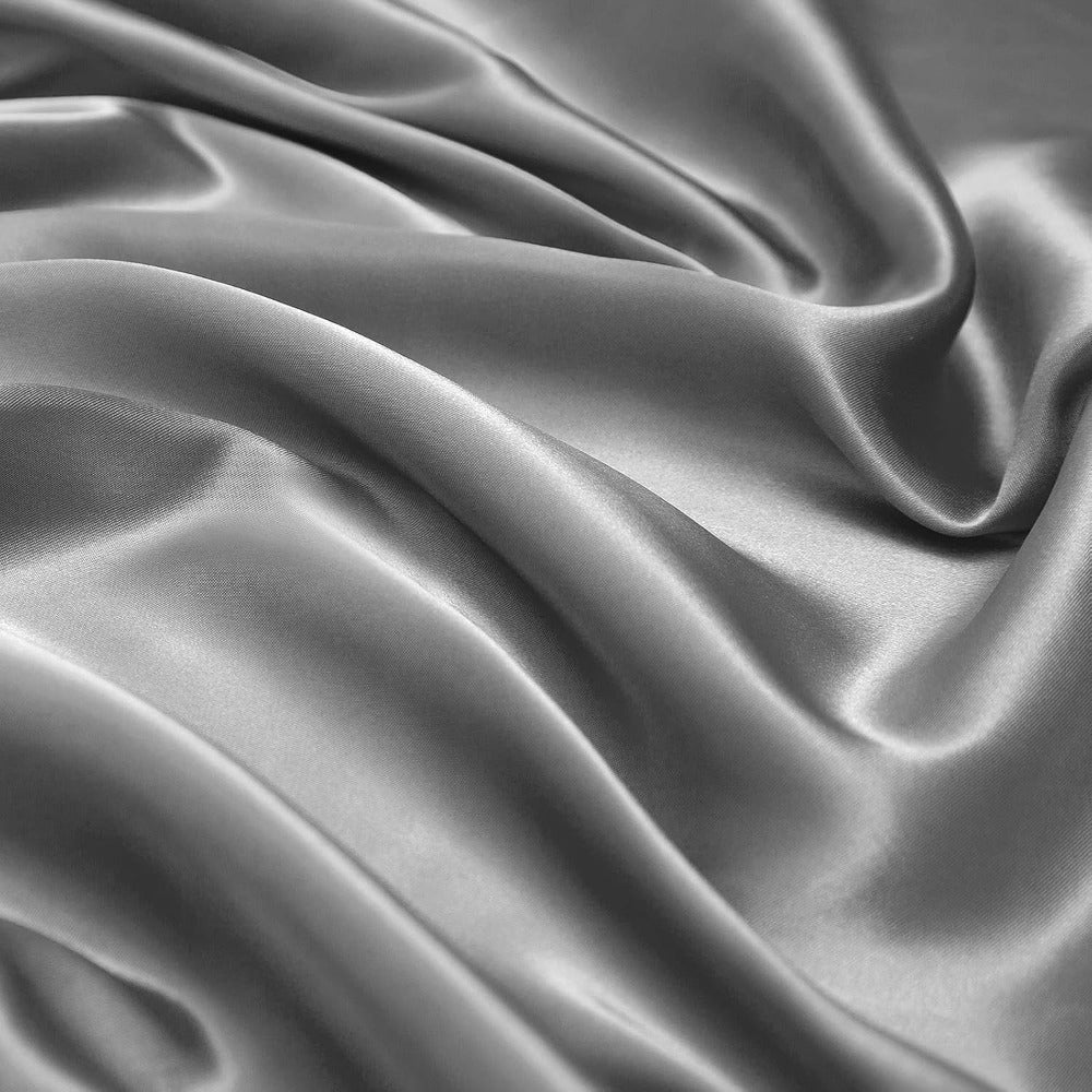 Bed Sheet Set 4-Piece Satin with 35–39 cm Deep Pocket, Machine-Washable Care and Seven Colors