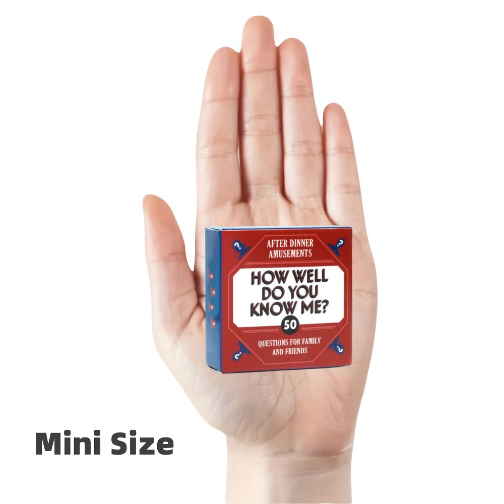 After Dinner Amusements Card Game Set with Four Mini Boxes and 200 Total Prompts Across Four Themes