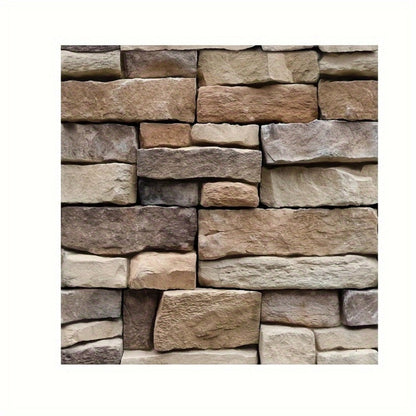 Twenty-Piece Vintage Brick and Stacked-Stone Wall Tile Sticker Set in Pattern 579, 566 or 576