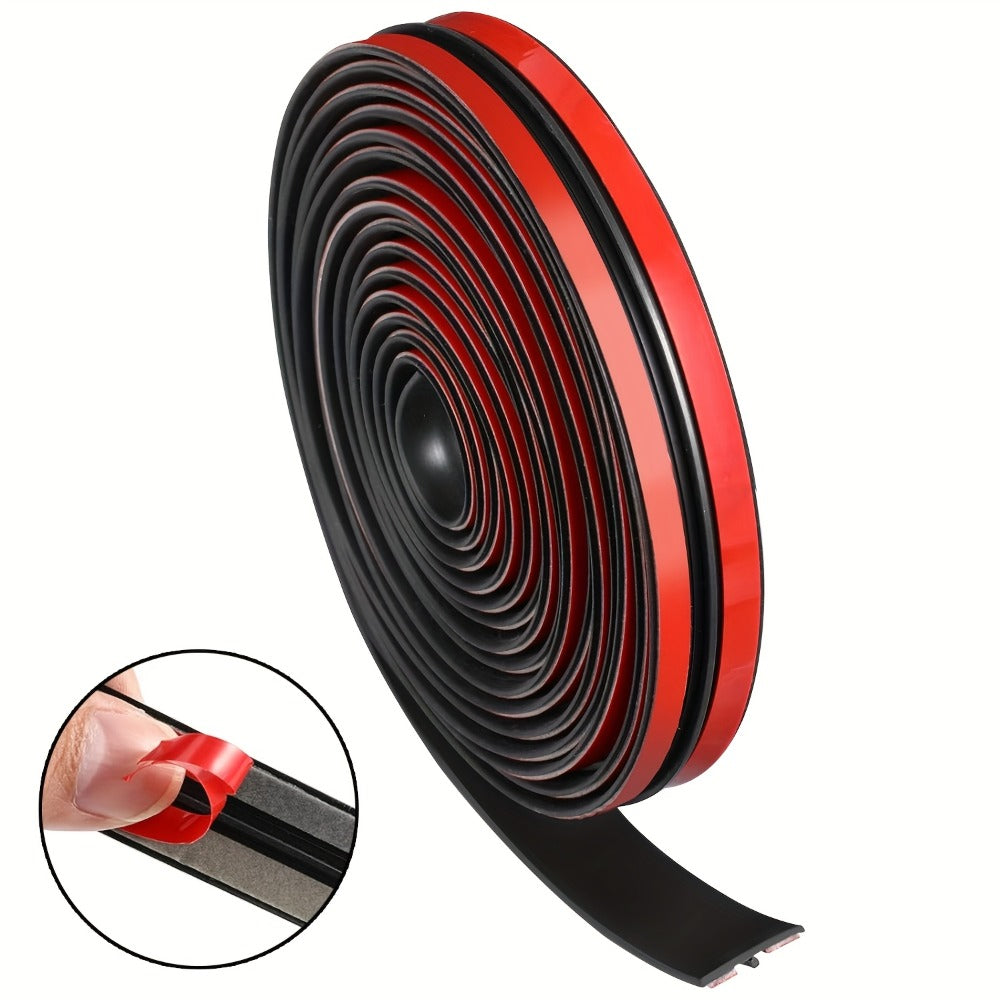 Car Rubber Seal Strip T-Shape Weatherstrip - Windshield Sunroof Door Edge Weather Stripping Trim, Universal Auto Weatherproofing Seal (3PCS 10FT)