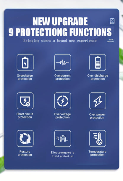 Power Bank 10000mAh 5V/3A with Dual USB Output, USB-C/Micro Input and LED Indicator for Heated Clothing