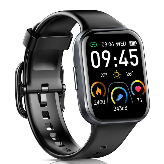 112 Sports Modes Smartwatch Bluetooth 5.3 for Men Women – 1.69" HD Touch Screen Wireless Calling Sleep Monitor Fitness Activity Tracker Compatible with iOS Android Off White Black Gift