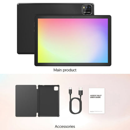 Android Tablet 10-Inch 2-in-1 with Android 15, 6000mAh Battery and Keyboard or Case Configurations