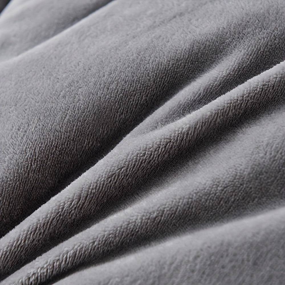 Reversible Quilted Comforter in Light Grey or Dark Grey with 94.49 x 86.61-Inch Listed Size