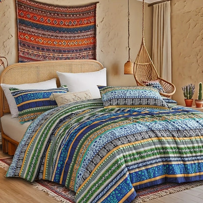 Bohemian Floral Quilt Set in Rose Red, Scarlet Red or Dark Pink with Twin, Queen and King Sizes