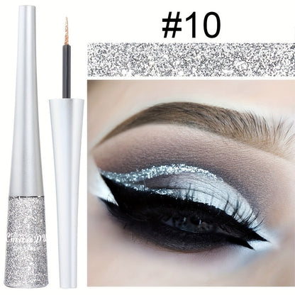 Glitter Liquid Eyeliner Set 16 Colors water-resistant Shimmer Metallic Eye Liner Pen Kit – extended-wear Smudge-Proof Sparkle Eye Makeup