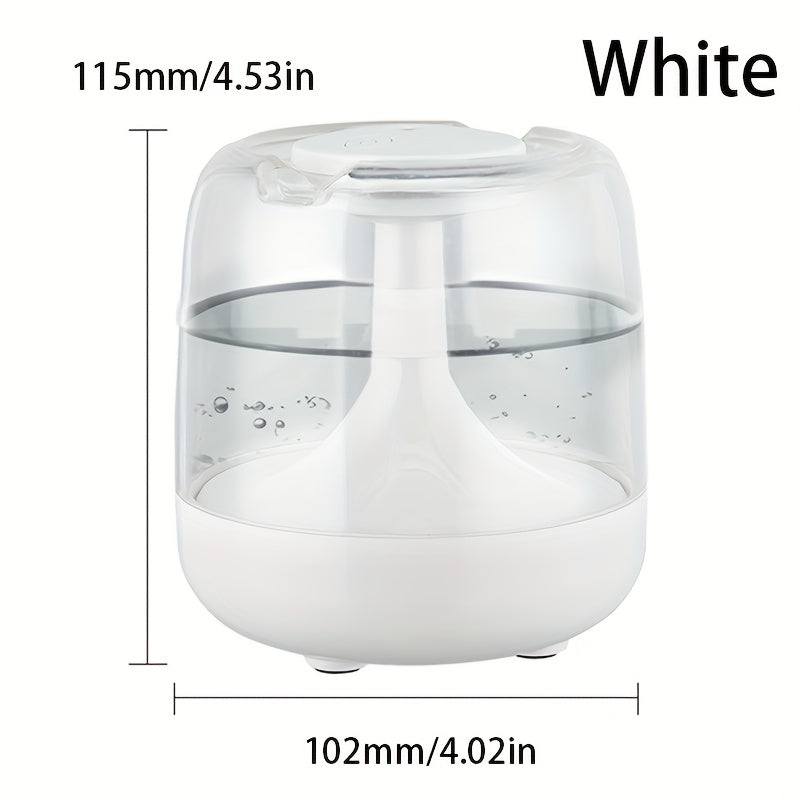 USB Humidifier with 7-Color Night Light – Silent 26dB Double Mist Visible Water Tank 24-Hour Runtime for Bedroom Living Room Office Desktop Home Decor Gift