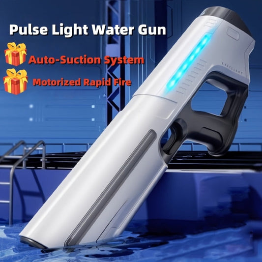 Electric Water Gun with Auto-Fill, LED Lights & 40-Foot Range – USB Rechargeable Large Capacity Soaker Blaster for Kids & Adults, Pool Beach Backyard Outdoor Summer Toy, Gift Box