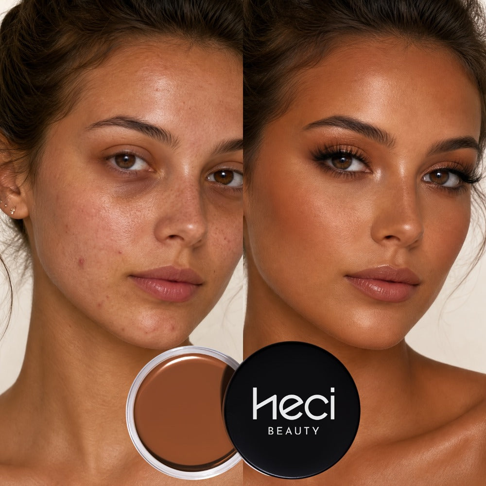 Velvet-Look Cream Foundation in 0.7 oz Round Jar with Six Shade Options from Light to Deep