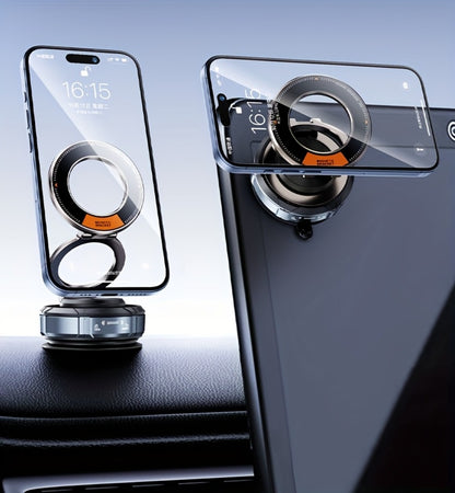 Magnetic Car Phone Holder 22 N55 Magnets 2400gf Force & 78LB Suction – 360° Adjustable Aluminum Alloy Mount with Cooling Vent Design | Compatible with iPhone 16 Pro Max / 15 / 14 / 13 / 12 Plus