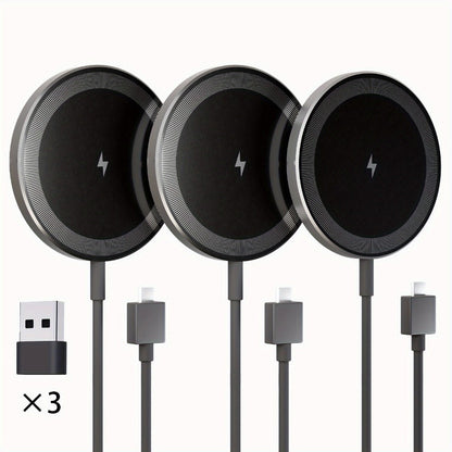 Magnetic Wireless Charging Pad Multi-Pack in White or Black with Two- or Three-Piece Checkout Options
