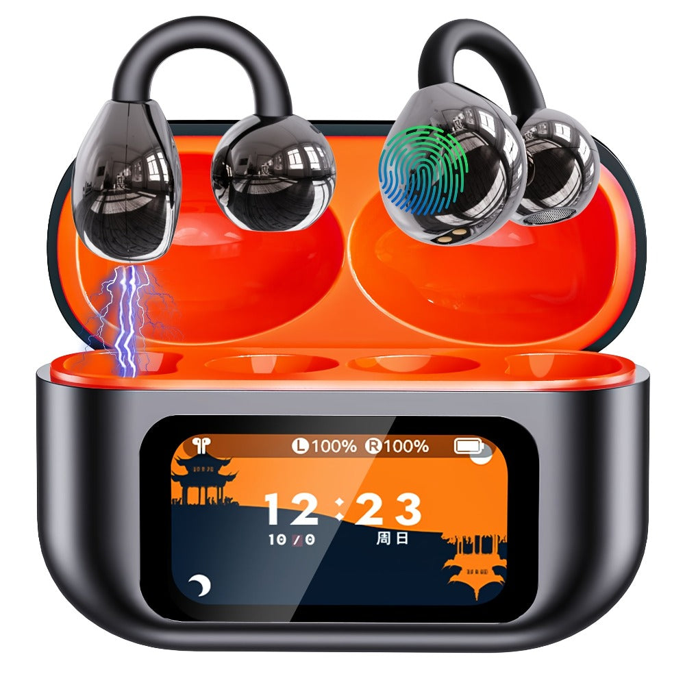 PAVUN AI Translation Headphones with HD LCD Screen, 150+ Languages Bluetooth 6.0 Wireless 8H Battery, Smart Display Earphones for Sports Gaming Travel Business International Communication