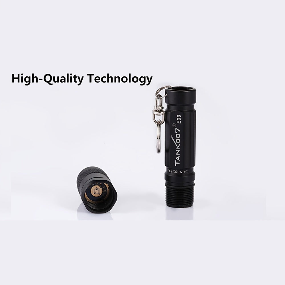 Flashlight Mini Keychain Pocket Light with Replaceable Battery in Gray, Pink or Black for Everyday Carry