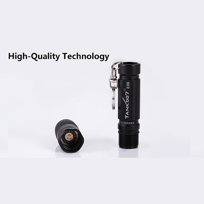 Flashlight Mini Keychain Pocket Light with Replaceable Battery in Gray, Pink or Black for Everyday Carry