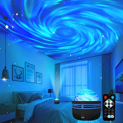 Star Projector Galaxy Night Light with Remote – Aurora Borealis LED Starry Sky Projector, 7 Lighting Effects for Bedroom, Camping, Wedding, Holiday Party & Home Decoration
