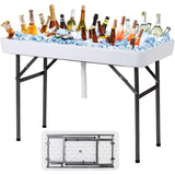 Folding Ice Table with Drain